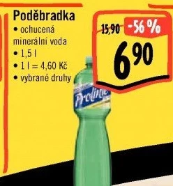 Ochucená voda Poděbradka