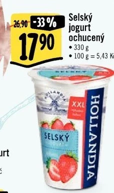 Ochucený jogurt selský Hollandia