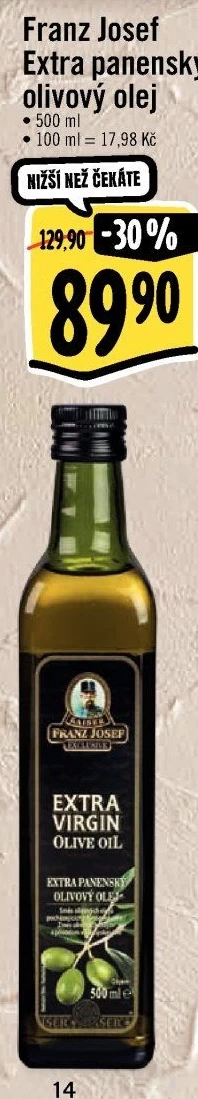 Olivový olej extra panenský Exclusive Kaiser Franz Josef