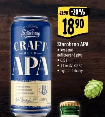 Pivo speciální Craft APA Starobrno