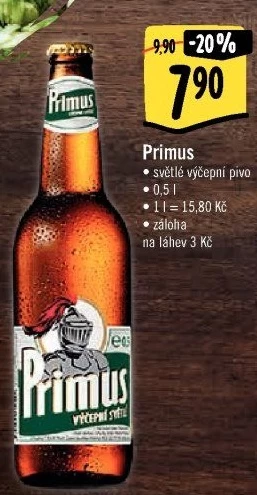 Pivo světlé výčepní 10° Primus