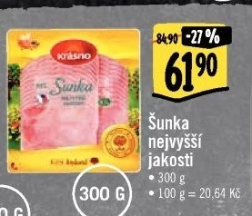 Šunka nejvyšší jakosti Krásno