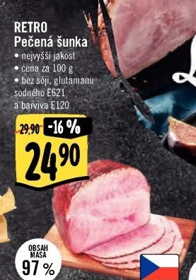 Šunka pečená nejvyšší jakosti Albert Retro