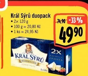 Sýr Hermelín Král sýrů