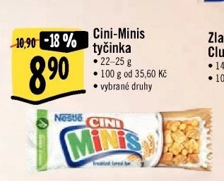 Tyčinka cereální Cini Minis Nestlé