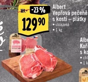Vepřová pečeně s kostí Albert