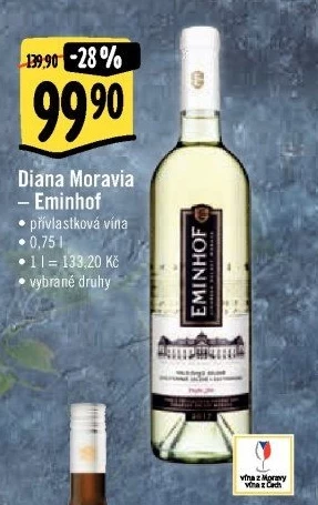 Víno Eminhof Diana Moravia - přívlastkové