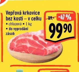 Vepřová krkovice bez kosti