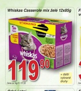 Whiskas Casserole mix želé 12x85g