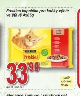 Friskies kapsička pro kočky výběr ve šťávě 4x85g