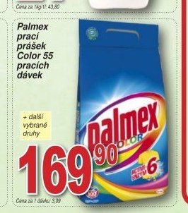 Palmex prací prášek Color 55 pracích dávek