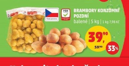 Brambory konzumní pozdní