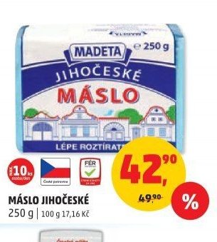 Máslo jihočeské