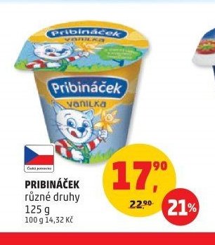 Pribináček vanilka