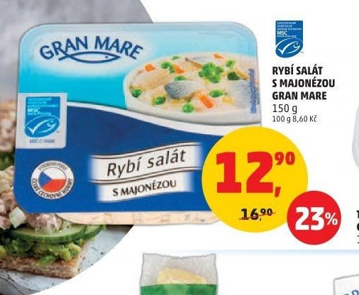 RYBÍ SALÁT S MAJONÉZOU GRAN MARE