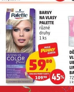 BARVY NA VLASY PALETTE