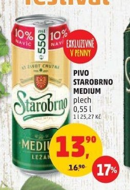 PIVO STAROBRNO MEDIUM