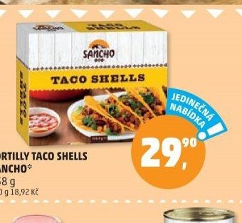 TORTILLY TACO SHELLS SANCHO