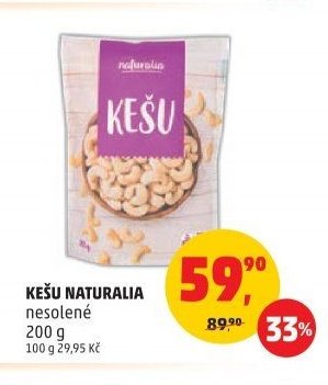 Kešu Naturalia nesolené