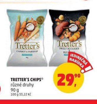 Tretter's chips různé druhy