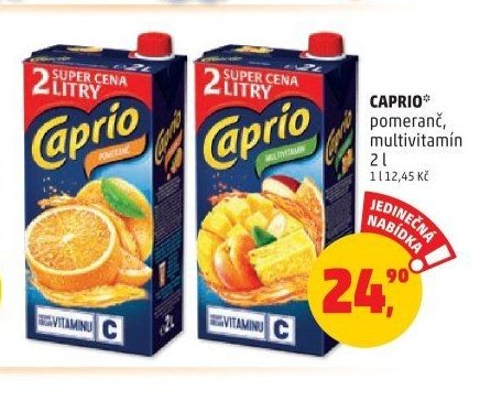 Caprio pomeranč, multivitamin 2 l