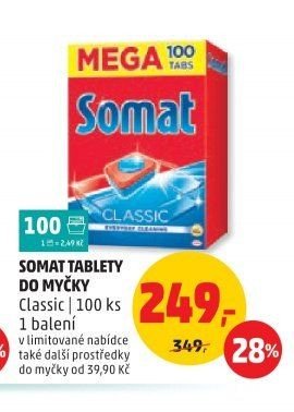 Somat tablety do myčky Classic 100 ks