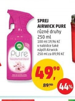 Sprej Airwick Pure různé druhy 250 ml