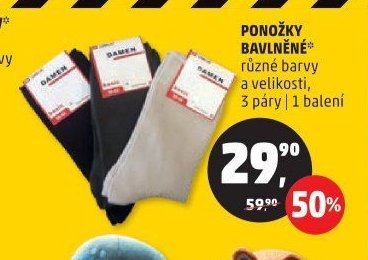 PONOŽKY BAVLNĚNÉ