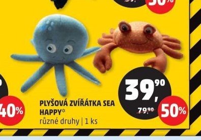 PLYŠOVÁ ZVÍŘÁTKA SEA HAPPY