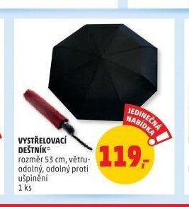 VYSTŘELOVACÍ DEŠTNÍK