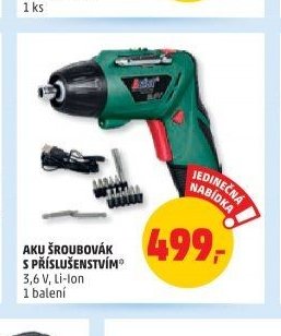 AKU ŠROUBOVÁK S PŘÍSLUŠENSTVÍM