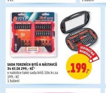 SADA TORZNÍCH BITŮ A NÁSTAVCŮ