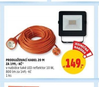PRODLUŽOVACÍ KABEL 20 M