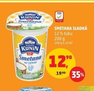 SMETANA SLADKÁ 12% tuku