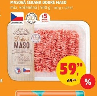 MASOVÁ SEKANÁ DOBRÉ MASO mix, kořeněná