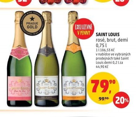 Saint Louis rosé, brut, demi 0,75 l