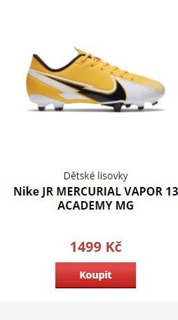 Nike JR MERCURIAL VAPOR 13 ACADEMY MG