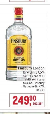 Finsbury London Dry Gin 37,5%