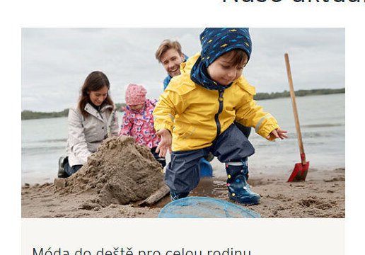 Móda do deště pro celou rodinu