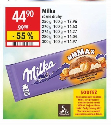 Milka čokoláda