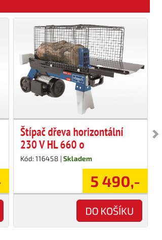 Štípač dřeva horizontální 230 V HL 660 - UNI HOBBY akcniletaky.com