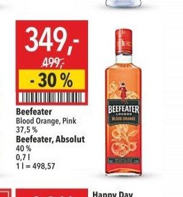 Beefeater Blood Orange, Pink 37,5%, Beefeater, Absolut 40% 0,7l