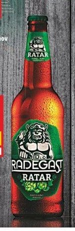 Radegast Ratar světlé výčepní pivo 0,5 l