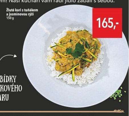 Žluté kari s tuňákem a jasmínovou rýží
