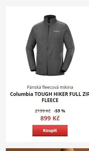 Columbia TOUGH HIKER FULL ZIP FLEECE