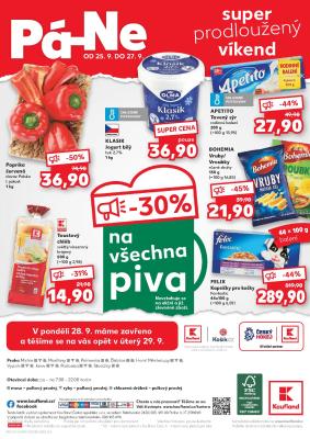 akční leták Kaufland 23.9.2020-27.9.2020