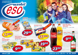 akční leták ESO MARKET 23.9.2020-4.10.2020