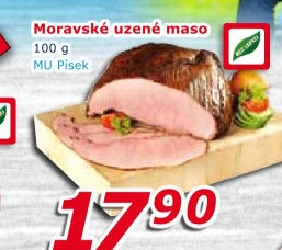 Moravské maso uzené Maso uzeniny Písek