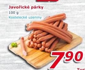 Párky javořické Kostelecké uzeniny