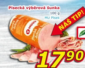 Šunka výběrová písecká Maso uzeniny Písek